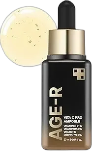 medicube Age-R Vita C Pro Ampoule -Vitamin C Serum for Pigmentation, Uneven Skin Tone, and Hydration - Boost Absorption and Radiance by up to 780% with Age-R Booster Pro