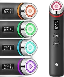 medicube Booster Pro | 6-in-1 Real Glass Glow Beauty Massager | for Clear, Radiant, Firmer-Looking Skin | Korean Skin Care | Pink